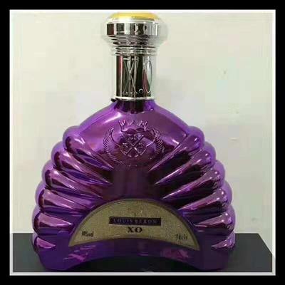 長期供應一斤裝玻璃白酒瓶 高檔噴涂烤花酒瓶設計定做